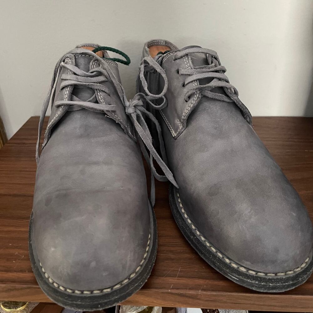 Guidi 792 Full Grain Horse Leather Derby CO49T Light Gray sz 35 - Picture 2 of 9